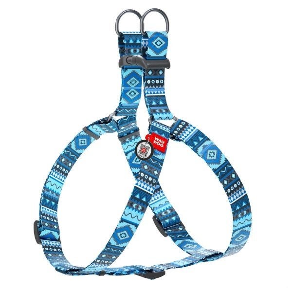 WAUDOG Ethno Harnas / Hondentuig Blauw Borst 60-90 cm KOOPJE, WAUDOG, Ophalen of Verzenden, Nieuw, Hondentuig