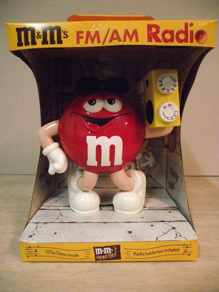 MenM / M&M snoep dispenser radio, Ophalen of Verzenden, Nieuw, Gebruiksvoorwerp
