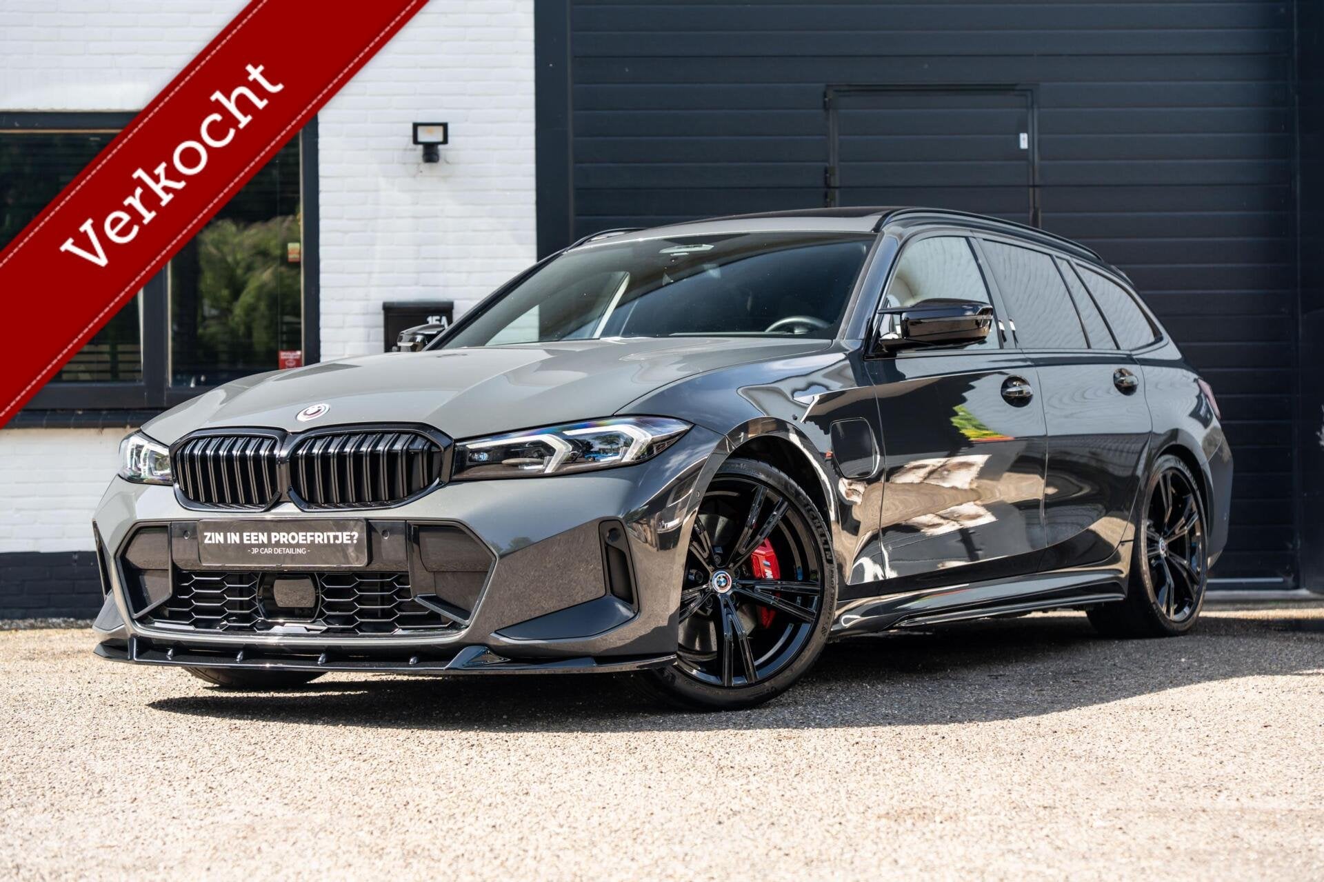 BMW 3-serie Touring 330e M stoel Pano H&K HUD DravitGrau, Auto's, Automaat, 1998 cc, Gebruikt, Zwart