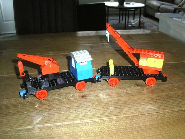 Lego Trein kraanwagons  4,5 volt, Gebruikt, Overige thema's, Lego, Ophalen of Verzenden