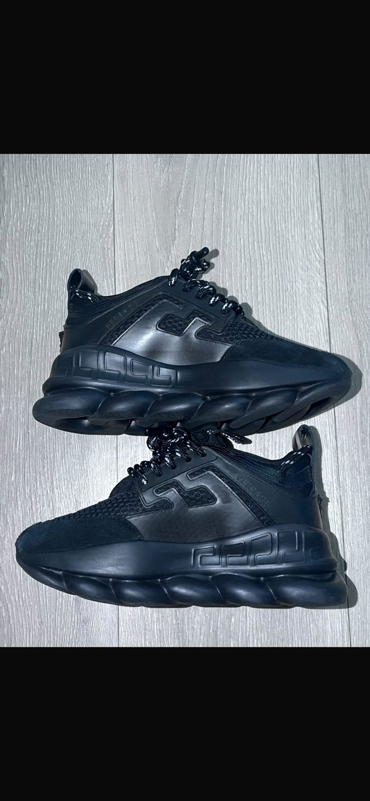 Versace schoenen, Ophalen, Zwart, Sneakers of Gympen, Gedragen