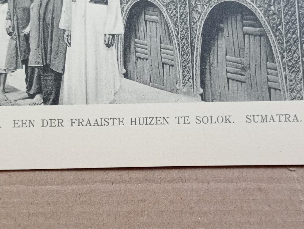 Fotogravure Indonesië Indonesia Solok Sumatra 1910, Ophalen of Verzenden, Voor 1940, Gebruikt, Overige onderwerpen