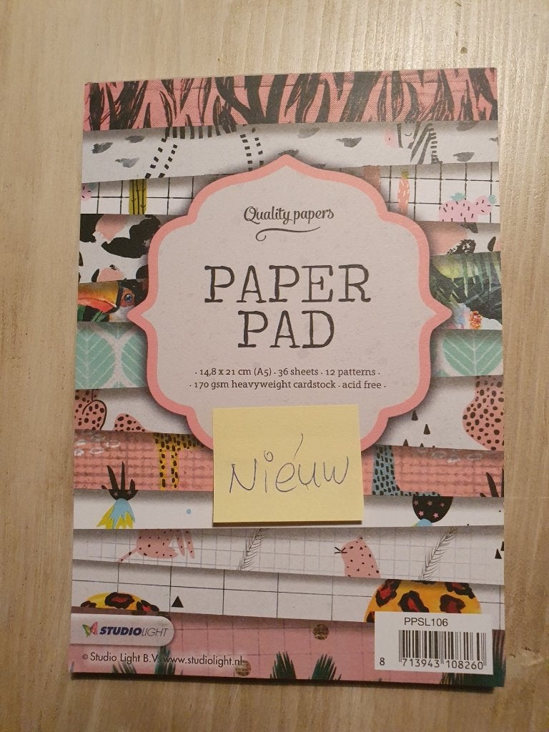 7 x Paper Pad / Papierblok van Studio Light, Hobby en Vrije tijd, Ophalen of Verzenden, Nieuw, Overige thema's, Overige typen