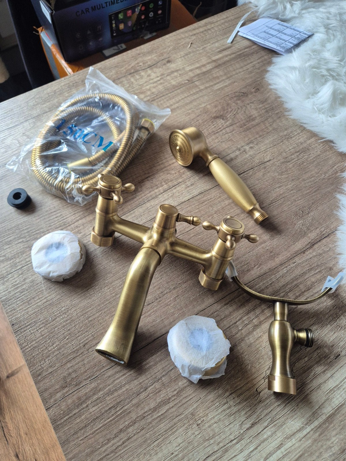 Antieke Messing badkraan, Ophalen of Verzenden, Nieuw, Koper, Bad