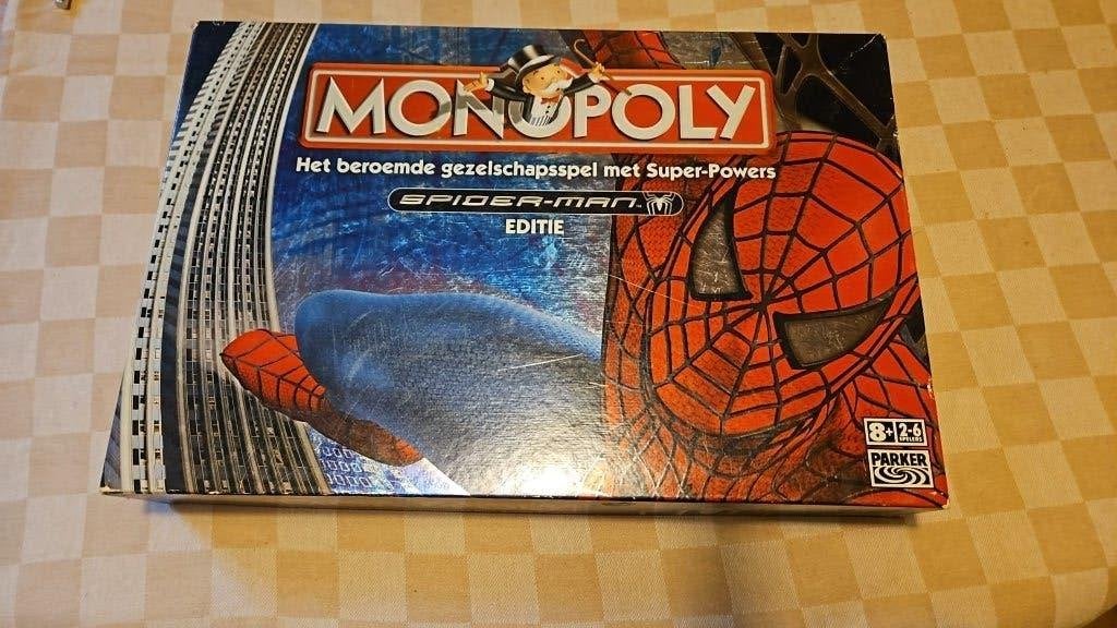 bordspel zgan Monopoly Spiderman Spider-man Monopolie, Hobby en Vrije tijd, Een of twee spelers, Ophalen of Verzenden, Zo goed als nieuw
