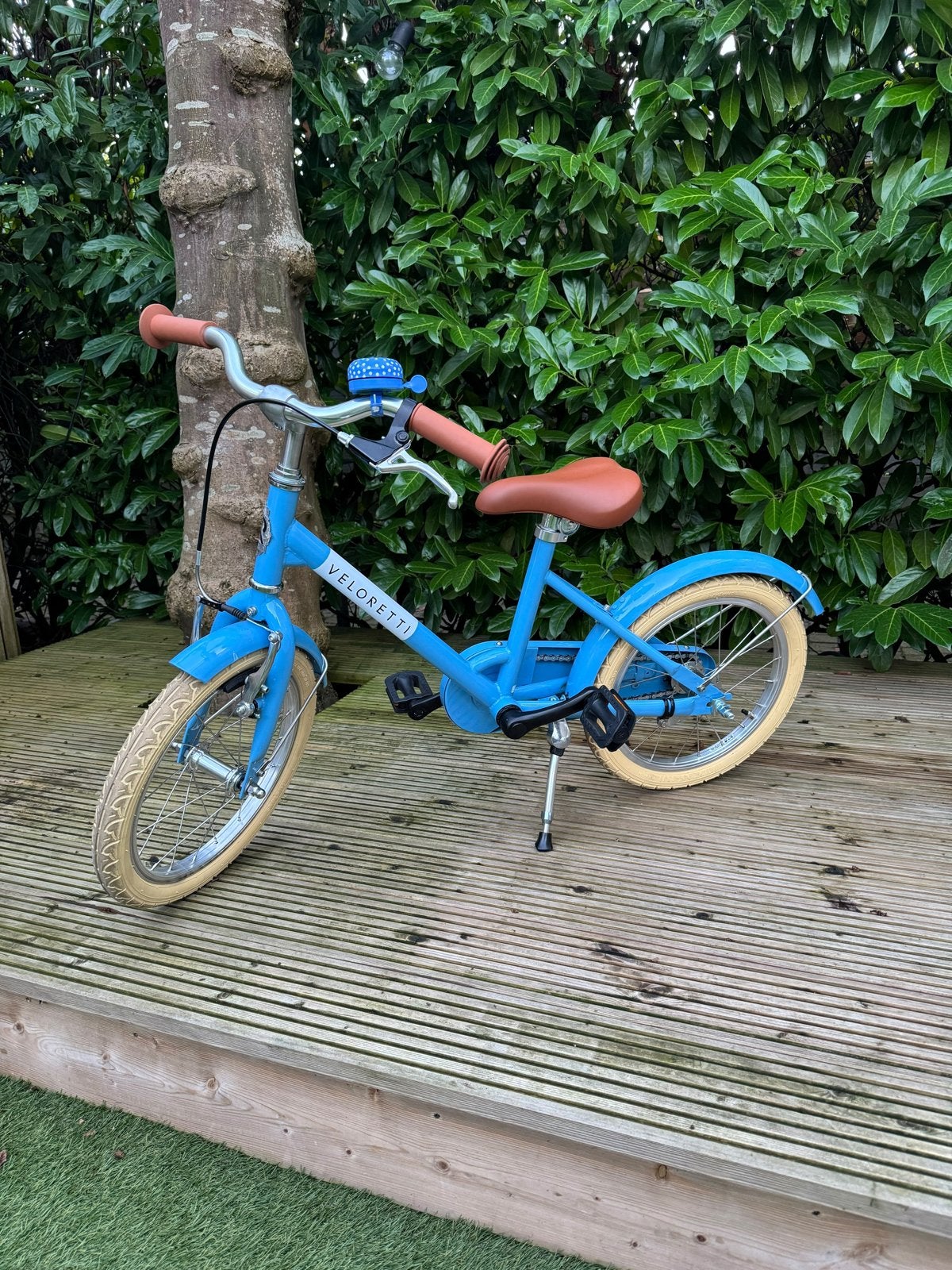 Veloretti Maxi Kinderfiets - Havana Blue, Ophalen, Zo goed als nieuw, Velgrem, 16 tot 20 inch