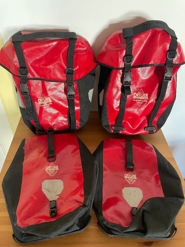 Ortlieb Classic Line fietstassenset, rood, Ophalen of Verzenden, Gebruikt, Ortlieb Classic