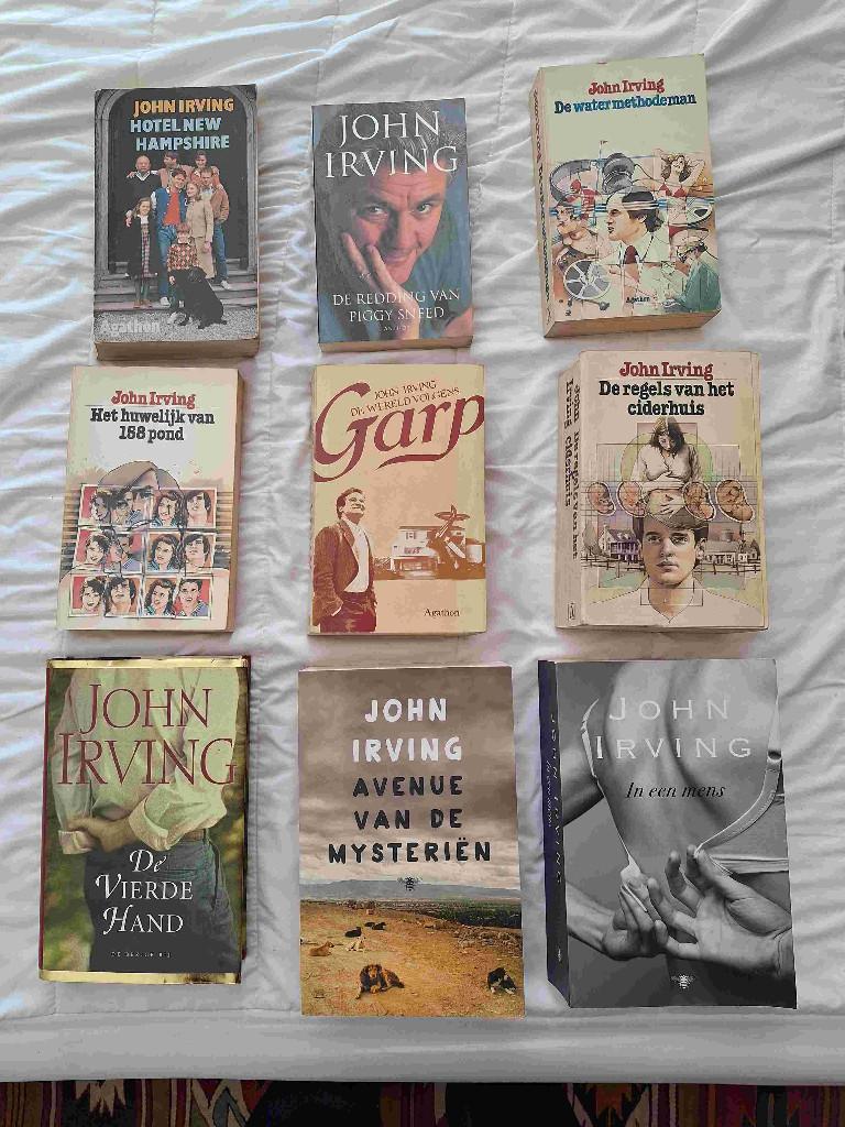 14 boeken van John Irving, Boeken, Ophalen of Verzenden, Gelezen, Nederland