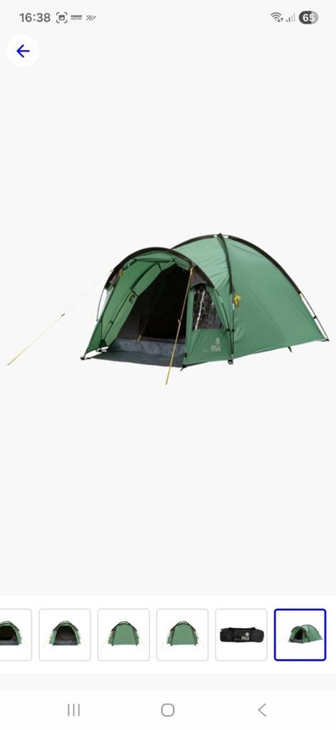 Compacte koepeltent voor 2 personen - Redwood Bel 160, Ophalen, Tot en met 2