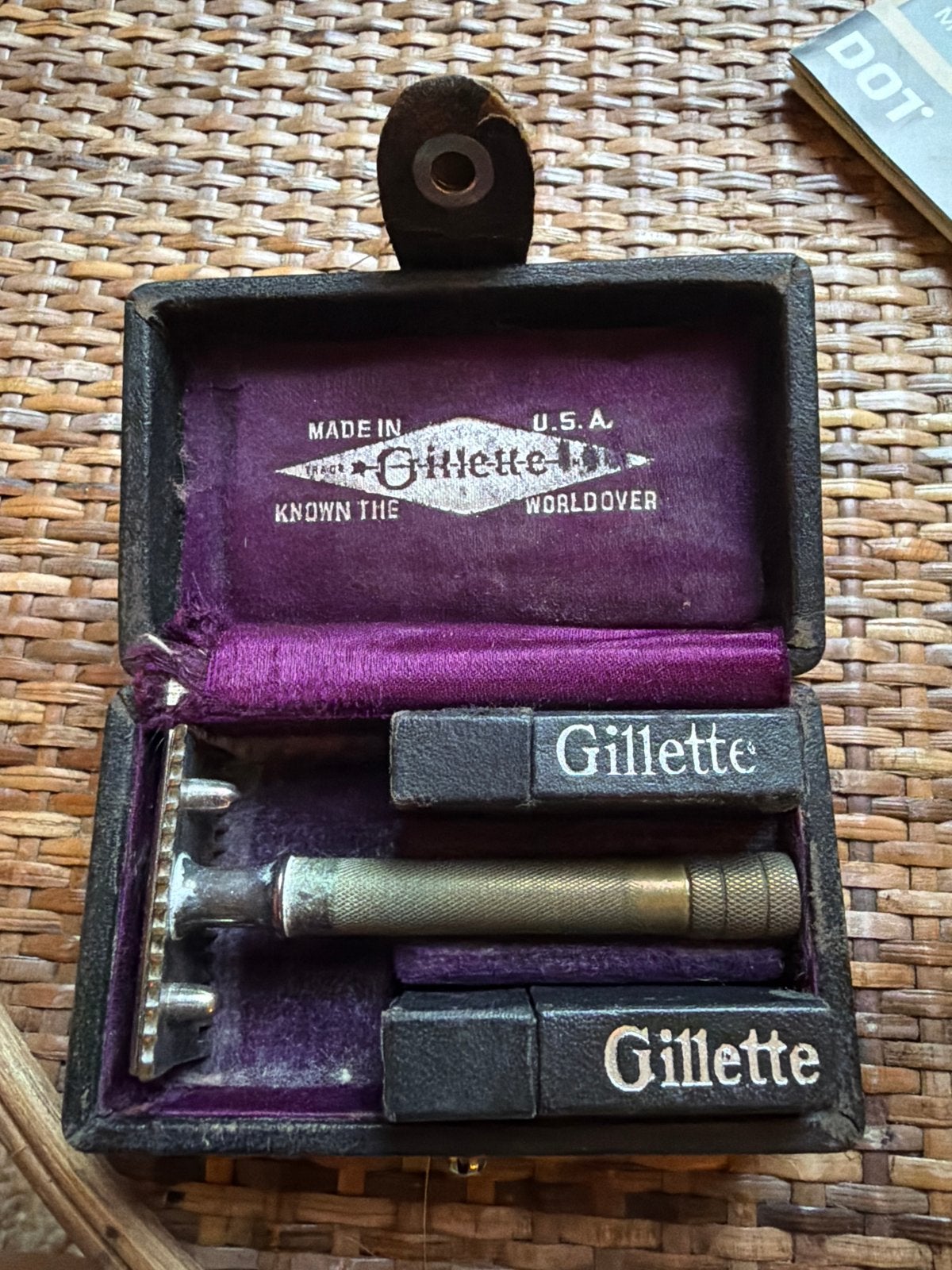 Vintage Gillette Veiligheidsscheermes in originele doos, Ophalen of Verzenden