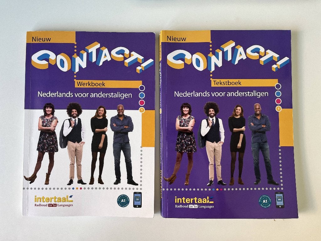 Contact! intertaal A1 tekstboek en werkboek Nederlands Nieuw, Ophalen of Verzenden, Zo goed als nieuw, Intertaal, Nederlands