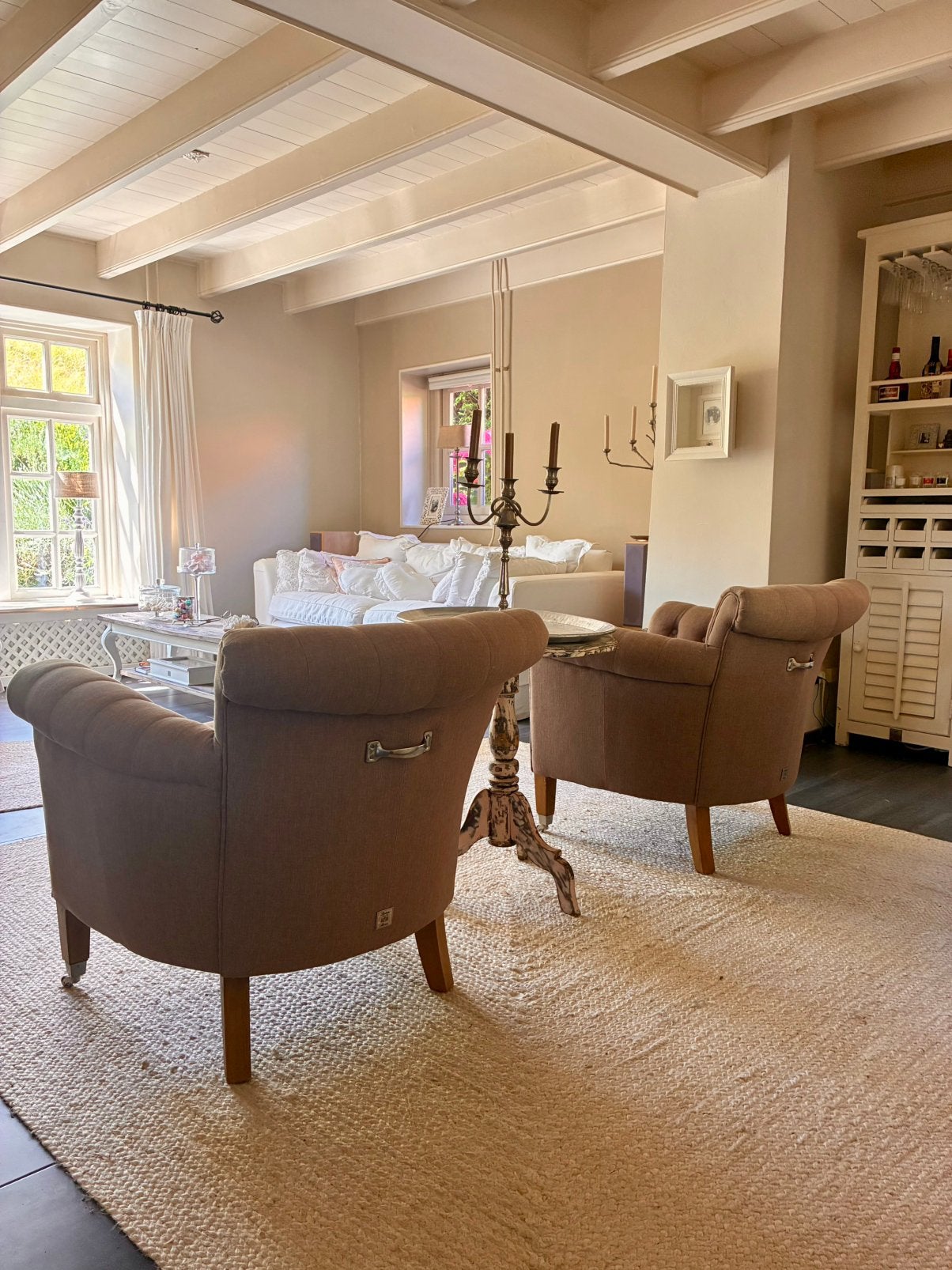 Rivièra Maison Fauteuils ‘Paramount’ / 2 Stuks, Huis en Inrichting, Fauteuils, Ophalen, Zo goed als nieuw, 75 tot 100 cm, 50 tot 75 cm
