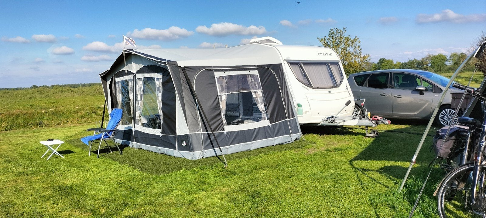 Dorema voortent maat 9, Caravans en Kamperen, Voortenten en Luifels, Ophalen, Zo goed als nieuw, Dorema