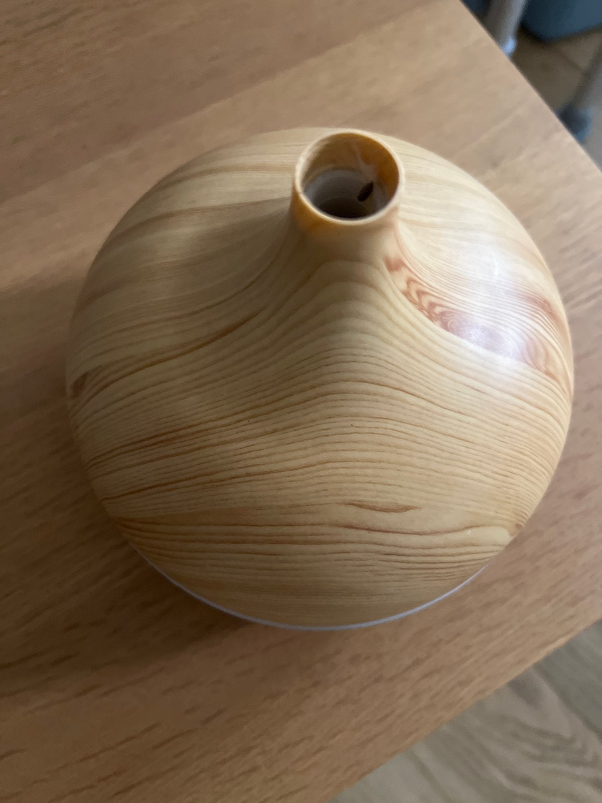 Kunststof Aroma Diffusermet houtnerf design, Ophalen of Verzenden, Zo goed als nieuw, Bruin, Kunststof