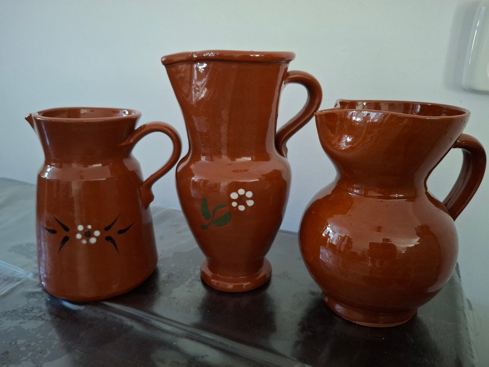 Mooie aardewerk / terracotta kannen - potten, Ophalen