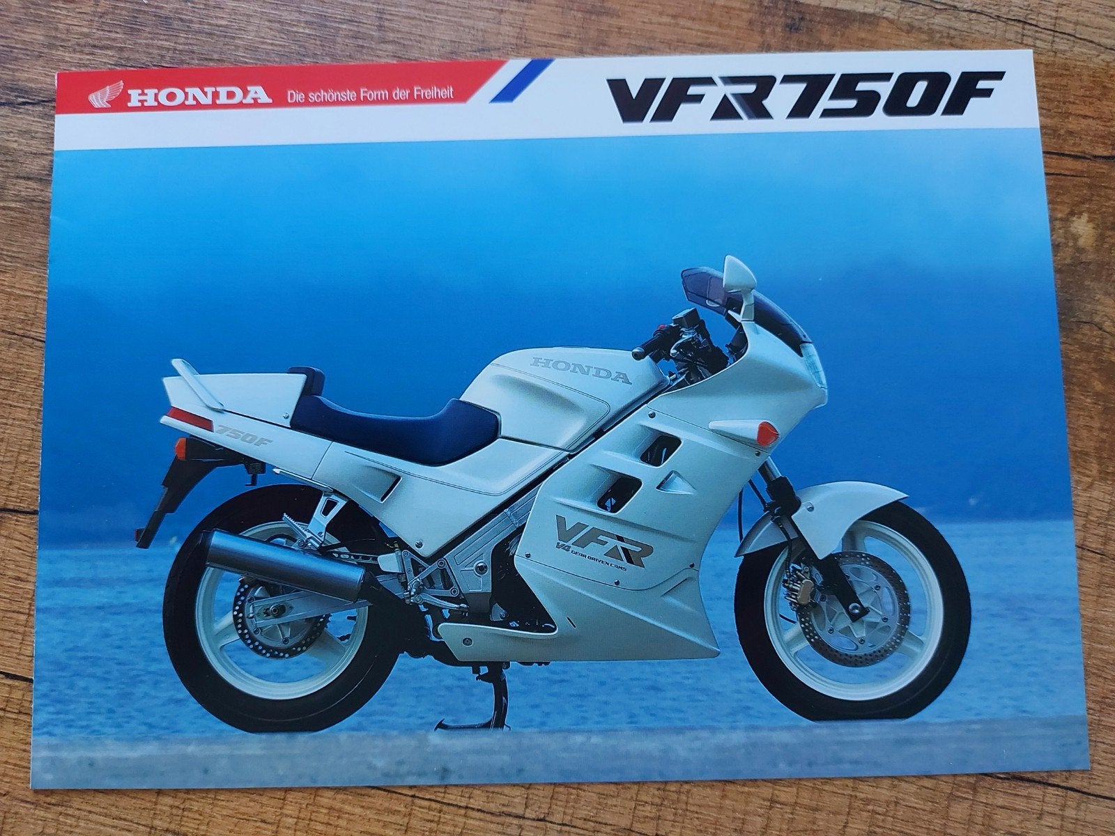 Honda VFR 750 F motorfiets folder Duitstalig, Ophalen of Verzenden, Honda