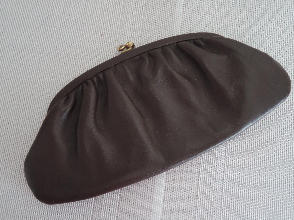 Bruin vintage avondtasje, Ophalen of Verzenden, Zo goed als nieuw, Bruin, Avondtasje