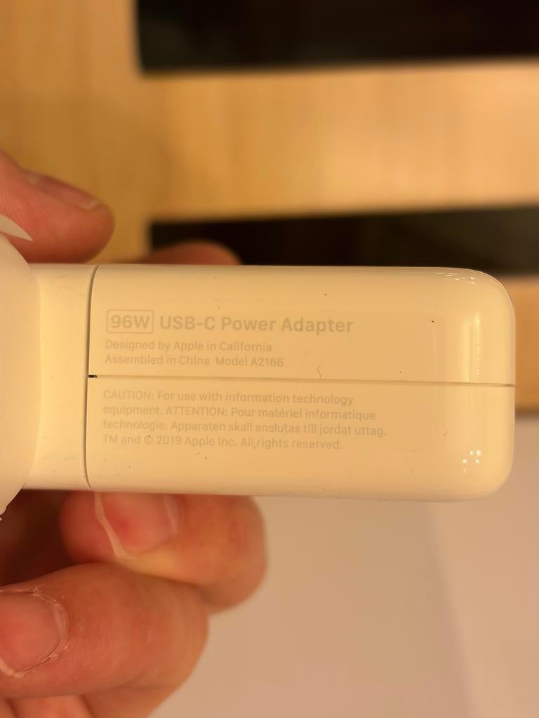 Apple USB-C 96W Power Adapter Oplader A2166, Ophalen of Verzenden, Nieuw
