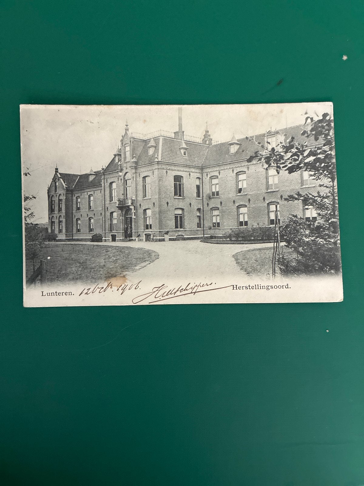 Oude ansichtkaart Lunteren Herstellingsoord 1906, Verzamelen, Ophalen of Verzenden, Voor 1920, Gelopen, Gelderland