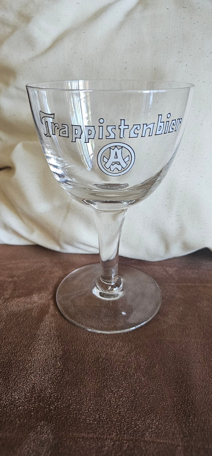 Vintage Westmalle Trappistenbier Kelkglas(jaren 50/60), Ophalen, Gebruikt, Glas of Glazen, Overige merken
