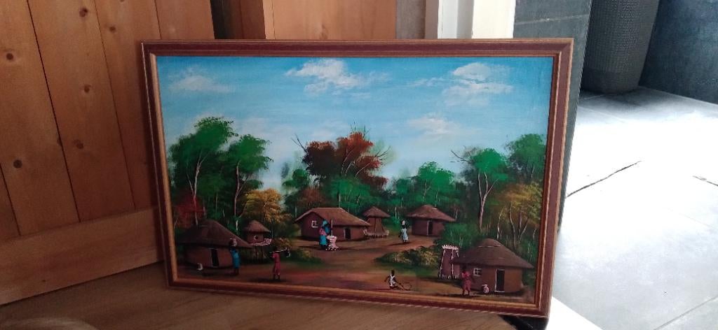 Schilderij malawi, Ophalen