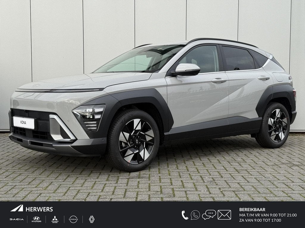 Hyundai Kona 1.6 GDI HEV Premium / Demo Deal / MY 26 / Zwart, Auto's, Hyundai, 137 pk, Euro 6, 1110 kg, Bedrijf