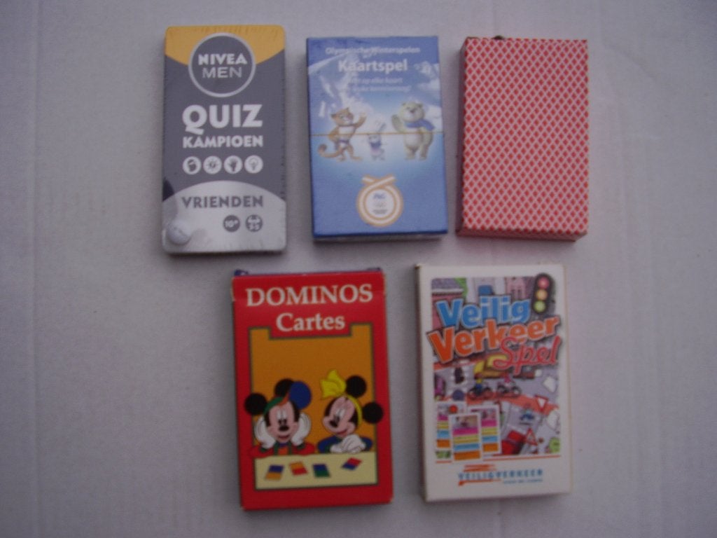 5 kaartspellen, Verzenden, Nieuw