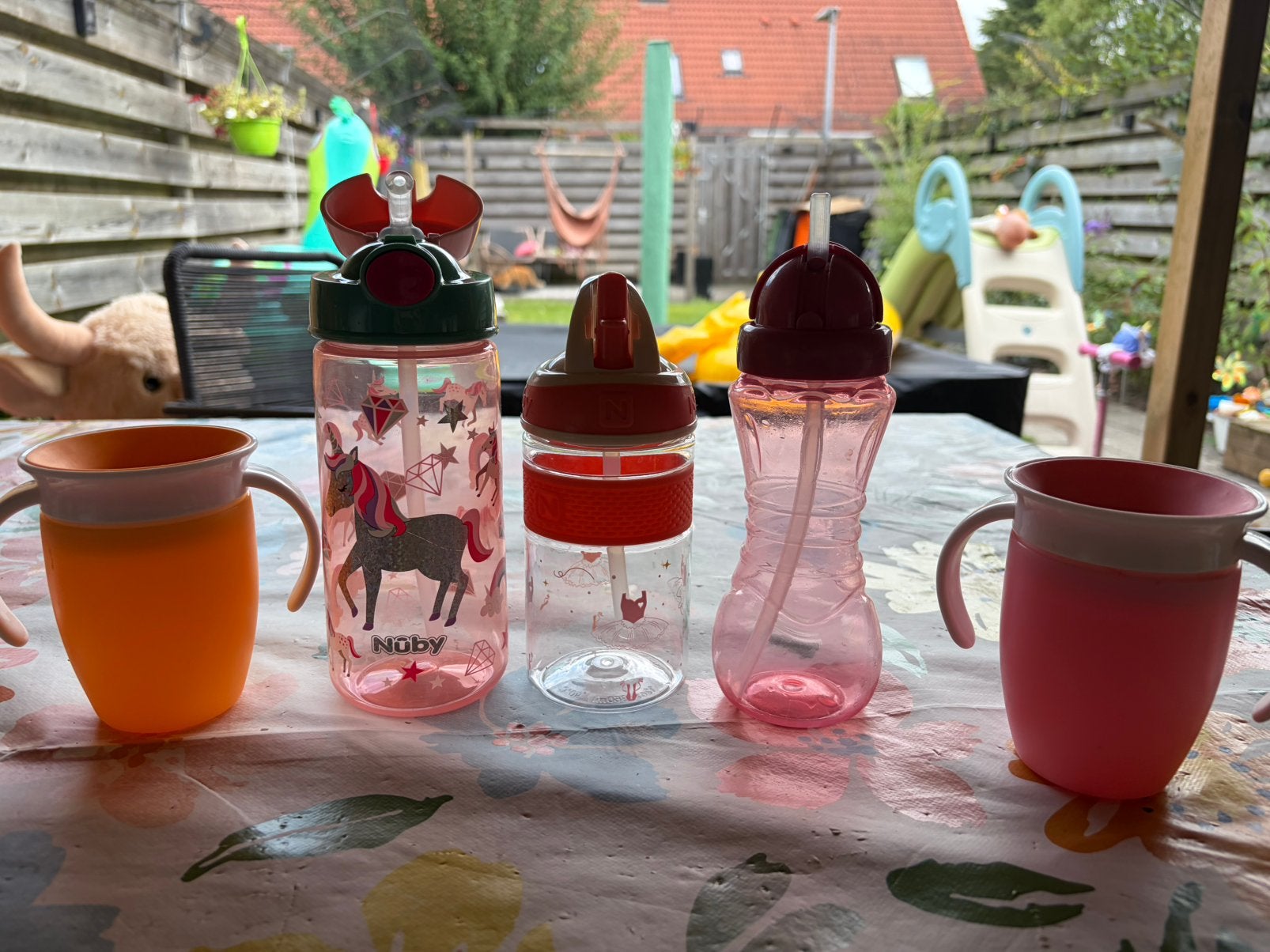 5 drinkflessen, Ophalen of Verzenden, Zo goed als nieuw, Overige typen
