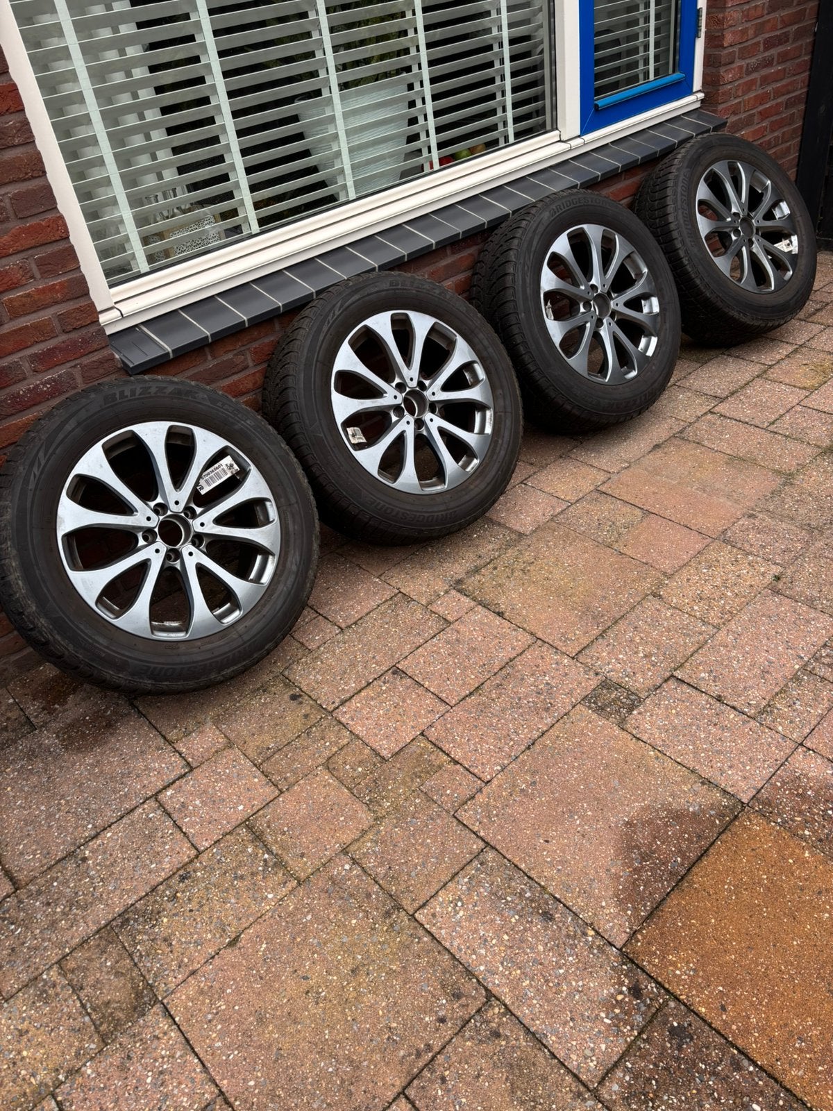 Winterset Bridgestone banden met velgen Mercedes GLC, Ophalen, 18 inch, Banden en Velgen, Winterbanden