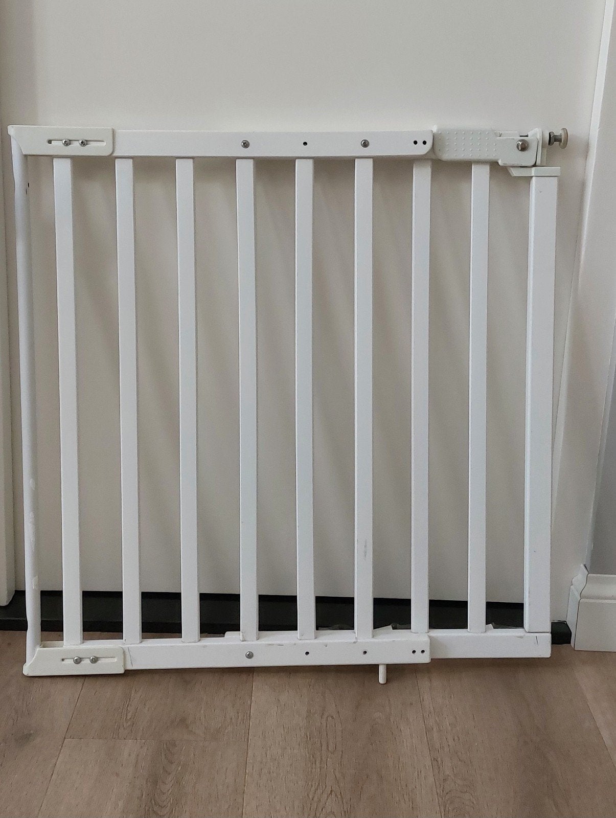 Prenatal Noma Houten Traphekje Wit - Verstelbaar 62-100cm, Ophalen of Verzenden, Hout, 100 tot 115 cm, Klemhekje