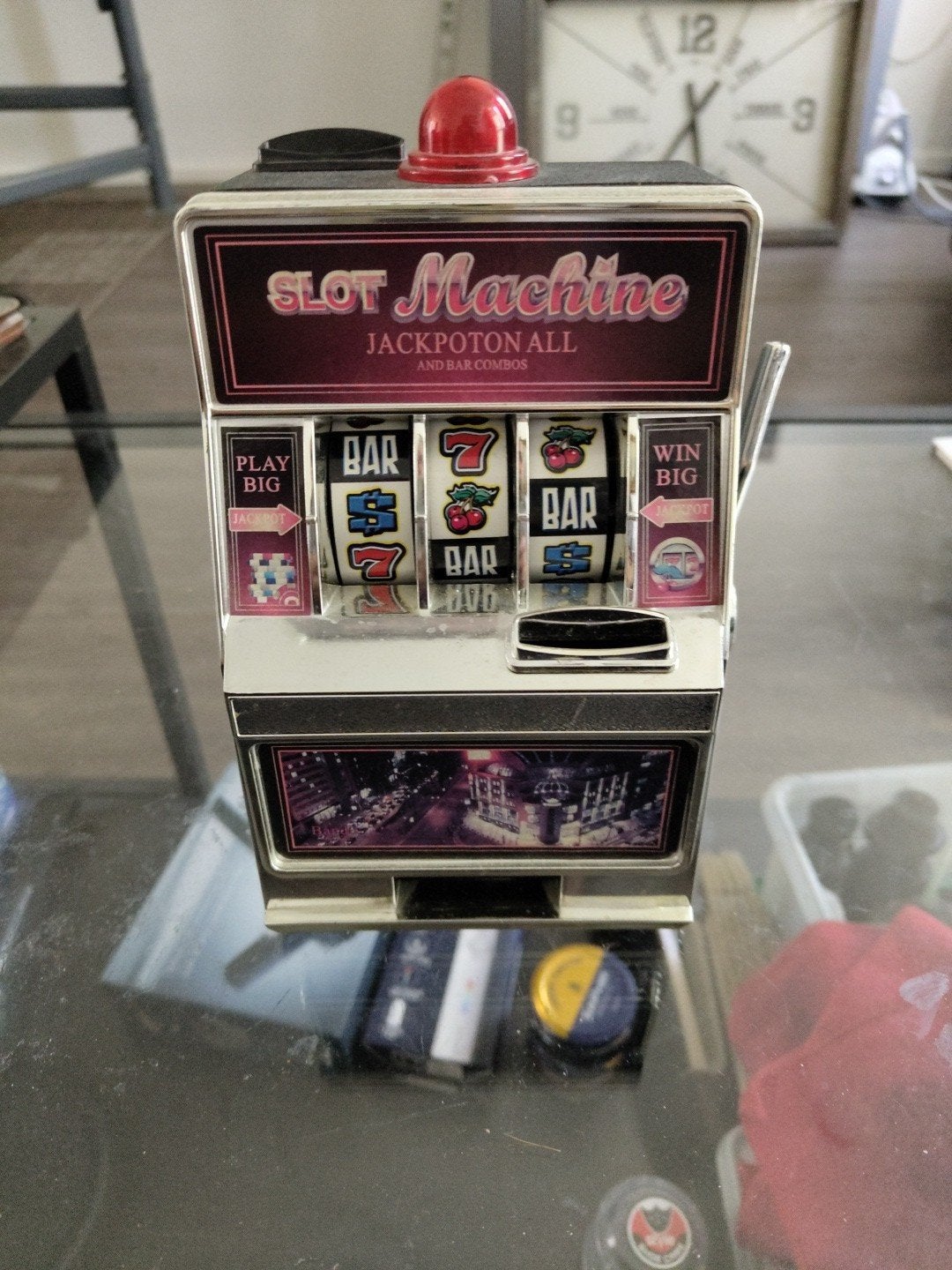 Mini Slot Machine - Decoratief Speelautomaat, Ophalen of Verzenden, Gebruikt, 1970 tot heden, Overige merken