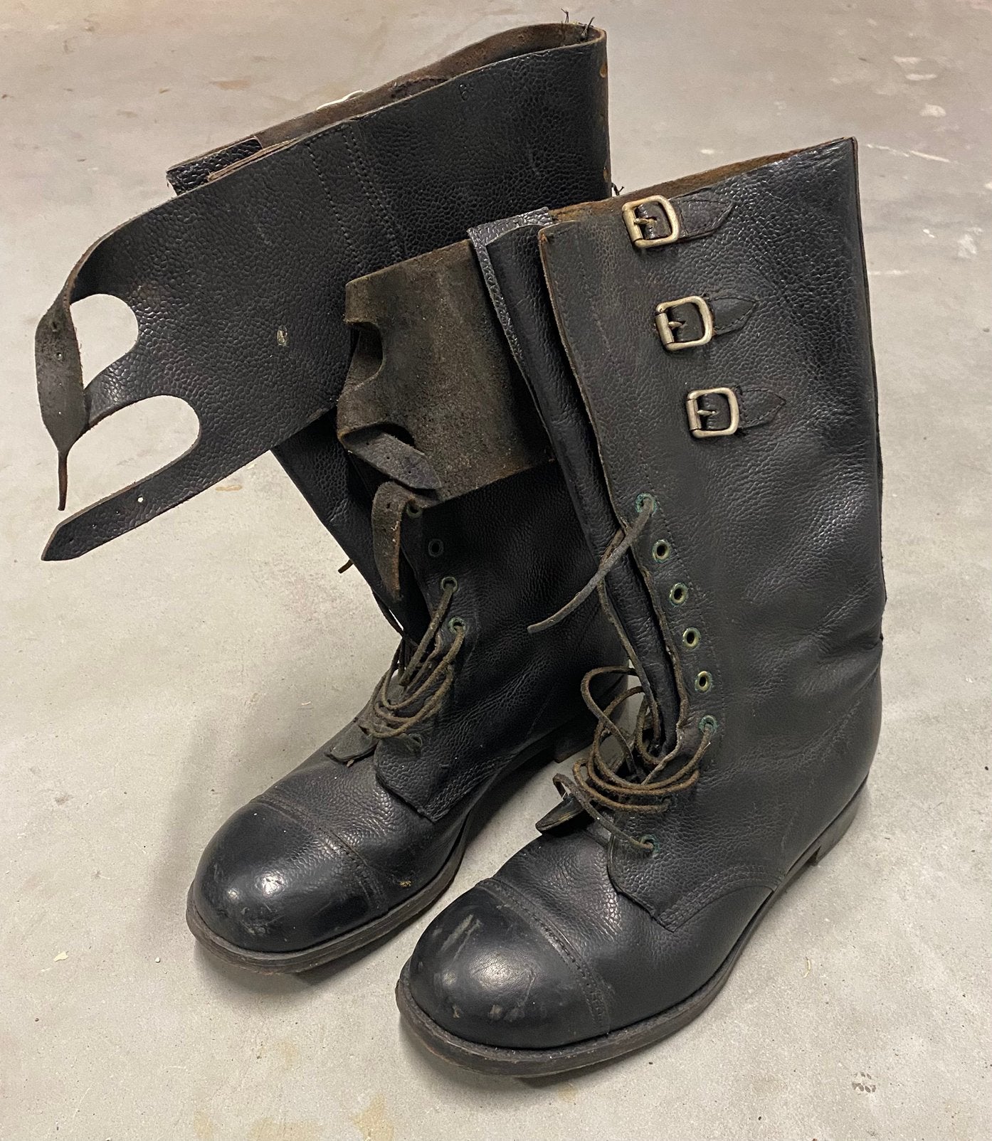 Britse dispatch rider (koerier) laarzen maat 44/45- 1943, Ophalen of Verzenden, Engeland, Kleding of Schoenen