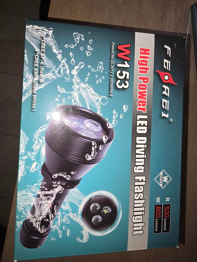 FEREI W153 High Power LED Duiklamp, Ophalen, Nieuw, Accu