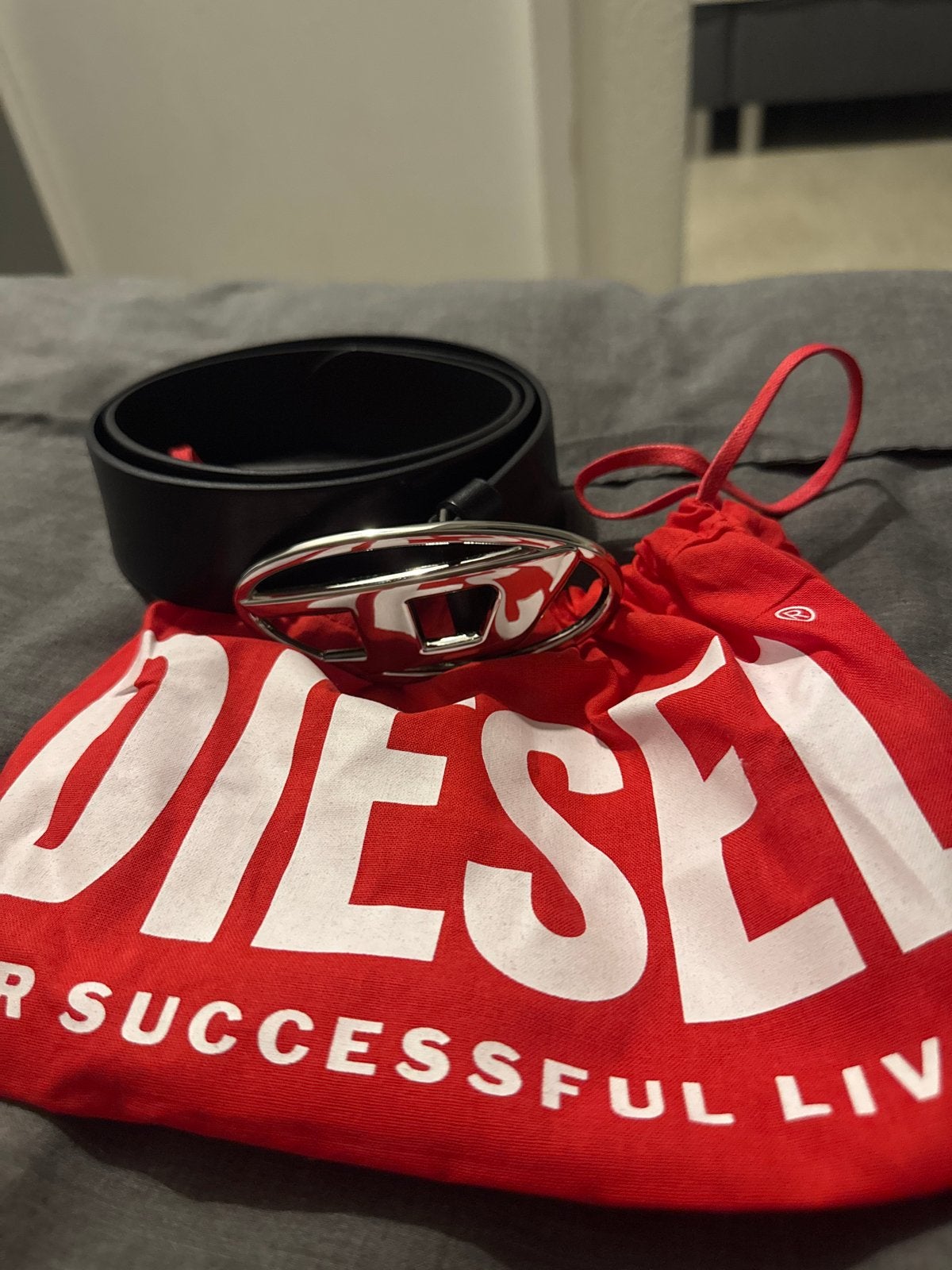 Originele Diesel riem 90cm - Z.g.a.n., Kleding | Heren, Riemen en Ceinturen, Ophalen of Verzenden, Zo goed als nieuw, Zwart