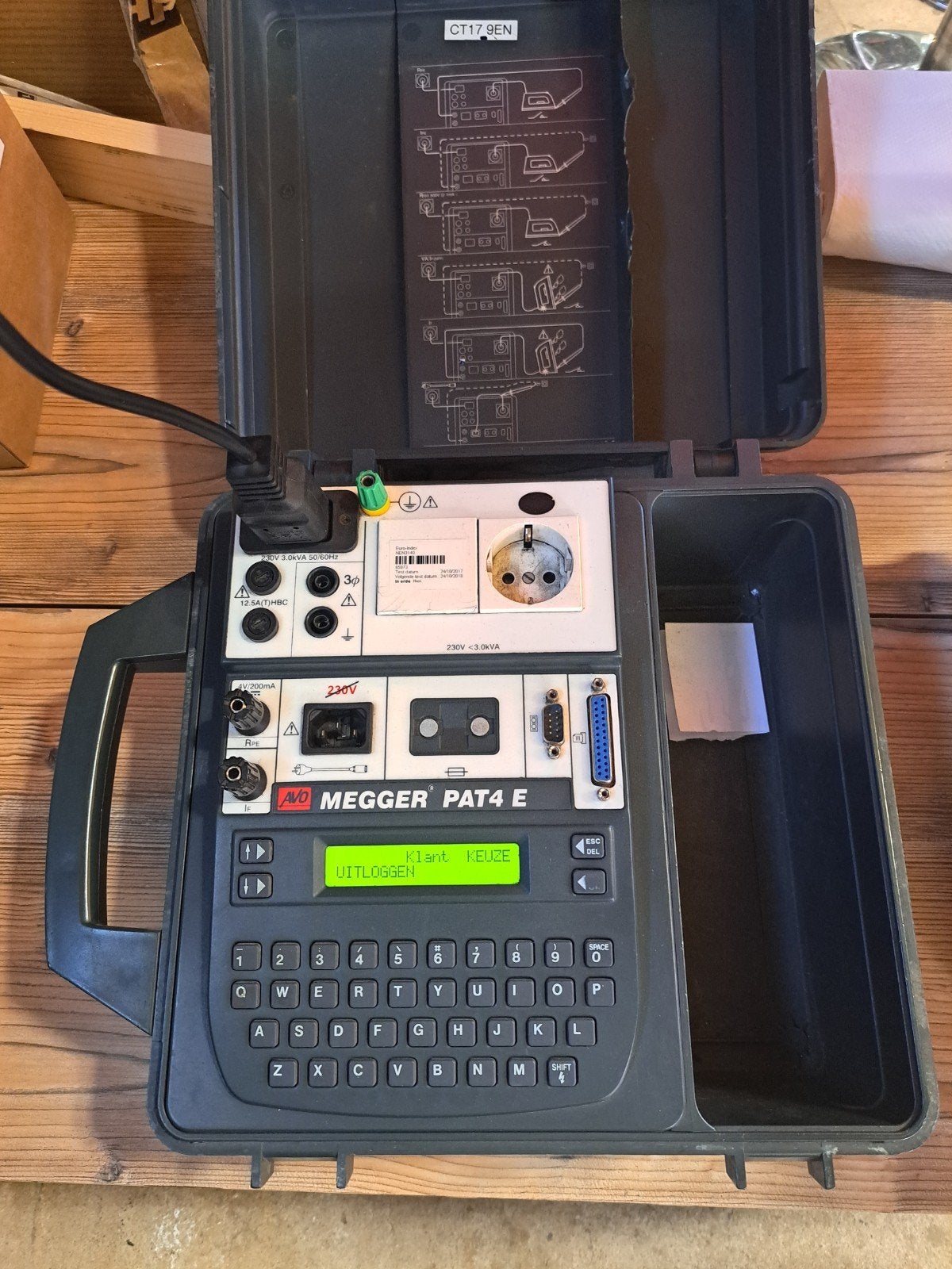 Megger pat4 E, Ophalen of Verzenden