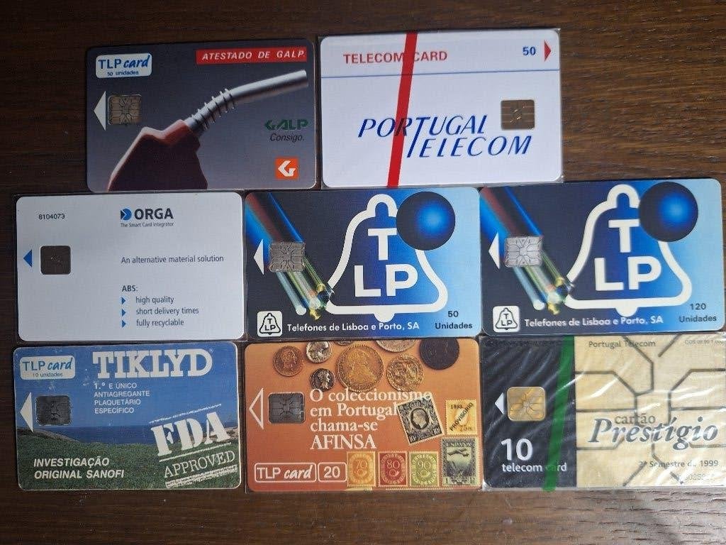 mooi lot van 8 lage oplage telefoonkaarten Portugal, Ophalen of Verzenden