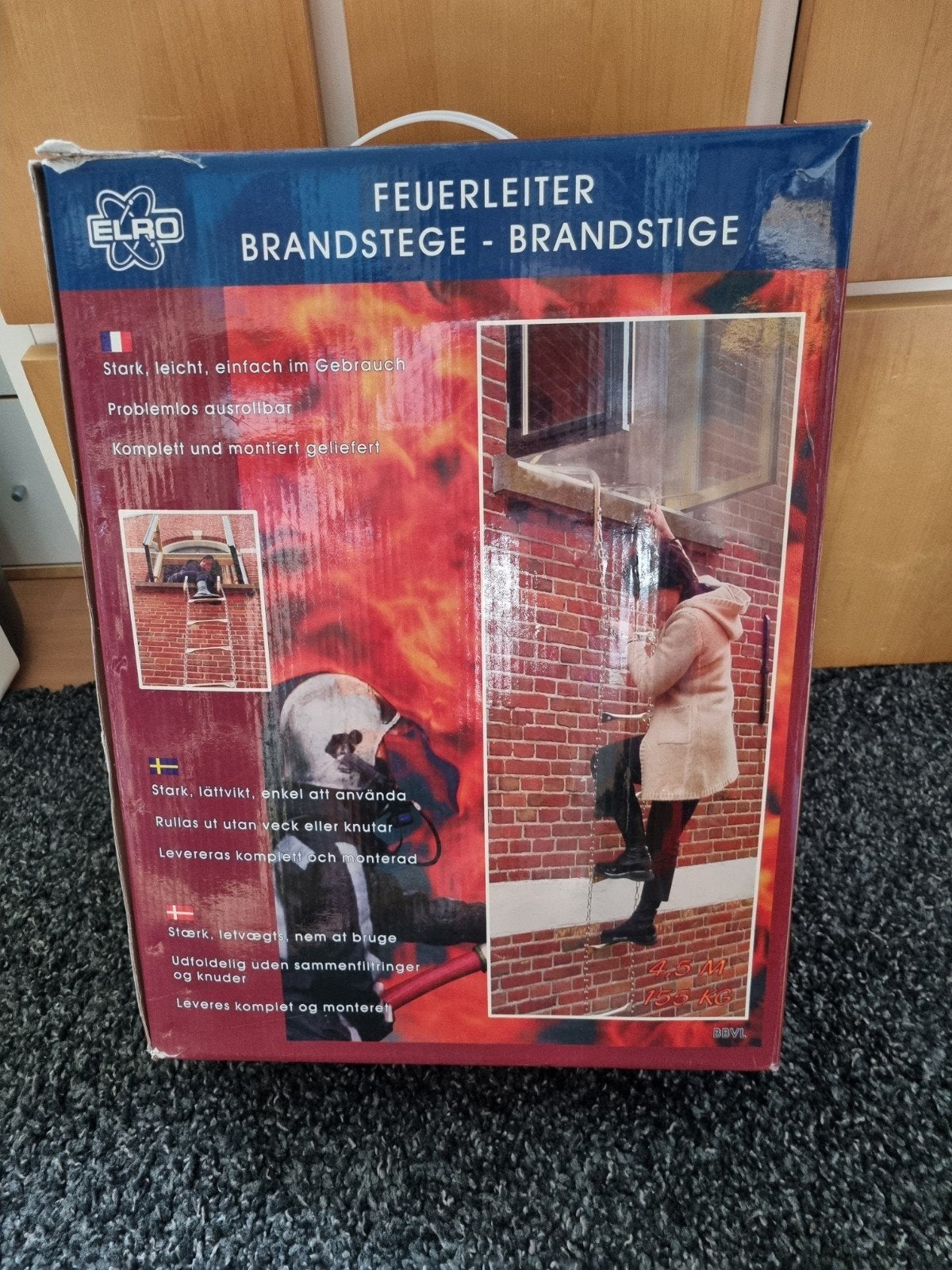 Vluchtladder in nieuwstaat ( zie omschrijving ), Ophalen, Zo goed als nieuw, Opvouwbaar of Inschuifbaar, 4 meter of meer