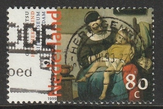 Nederland 1999 1831 Gabriël Metsu, Gest Den Bosch, Postzegels en Munten, Ophalen of Verzenden, Na 1940, Gestempeld
