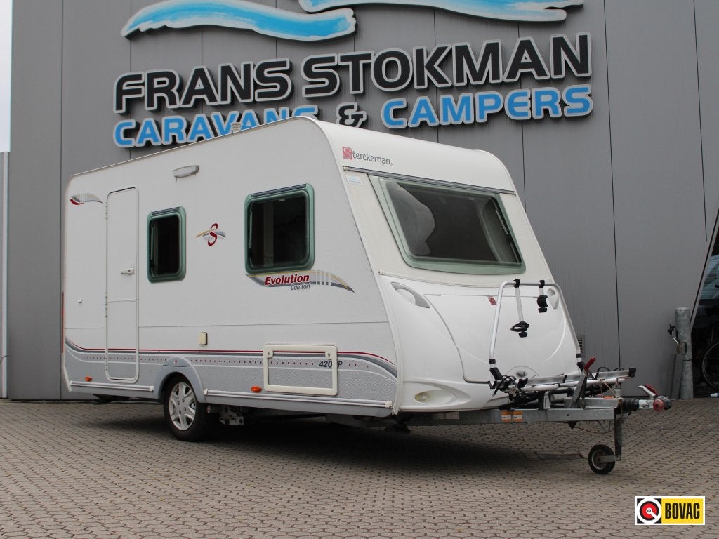 Sterckeman Evolution Comfort 420 CP Voortent Mover Fietsenre, Caravans en Kamperen, Schokbreker, Sterckeman, Bedrijf, 750 - 1000 kg