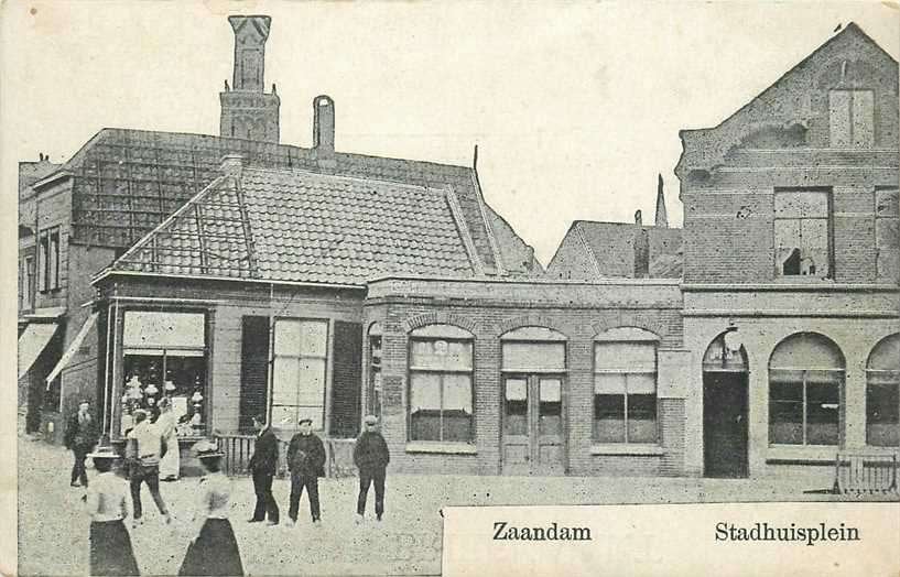 380-217-017 Zaandam Stadhuisplein, Verzenden, Voor 1920, Noord-Holland