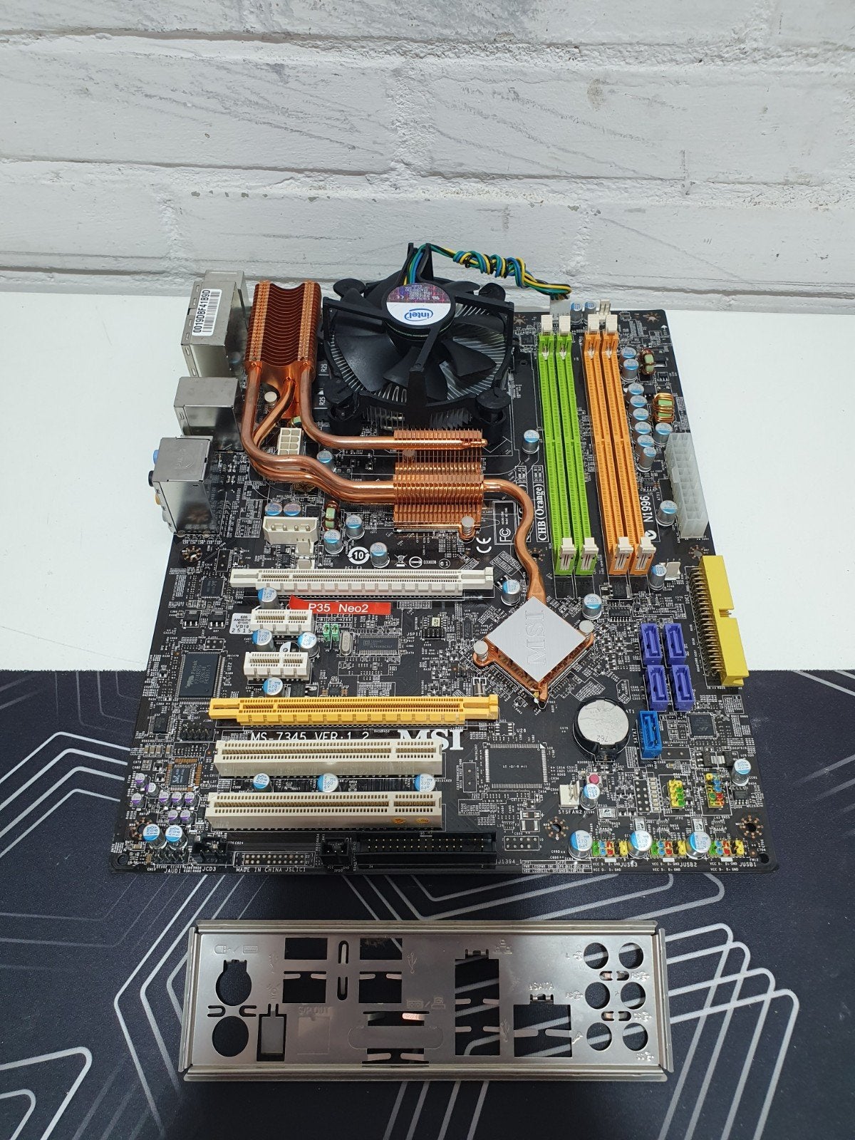 MSI P35 Neo2 + Intel Core 2 Duo E8400 3.0GHz Retro Combo, Computers en Software, Moederborden, ., Refurbished, DDR2, .