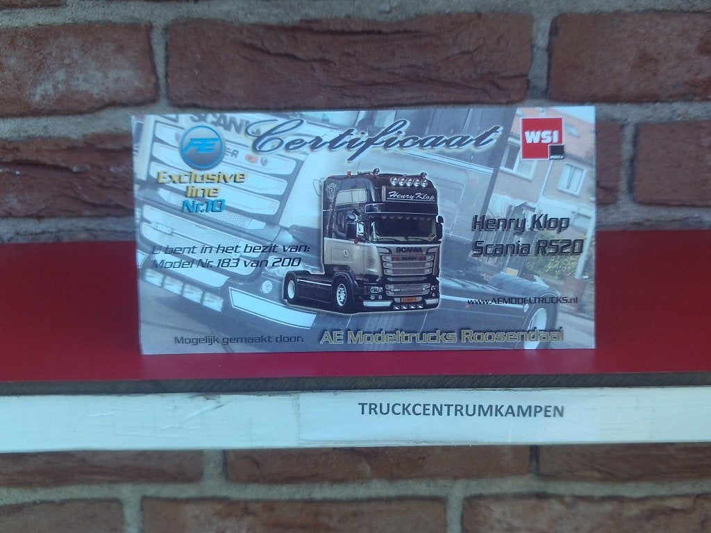WSI  Scania  Streamline  Topline  van  Henry  Klop., Ophalen of Verzenden, Nieuw, Bus of Vrachtwagen, Wsi