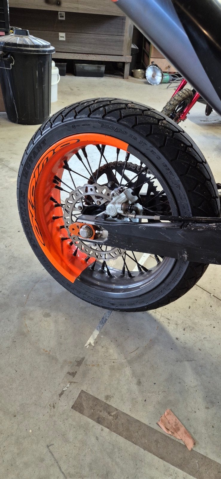 Alpina carbon matrix supermoto velgen, Ophalen, Gebruikt