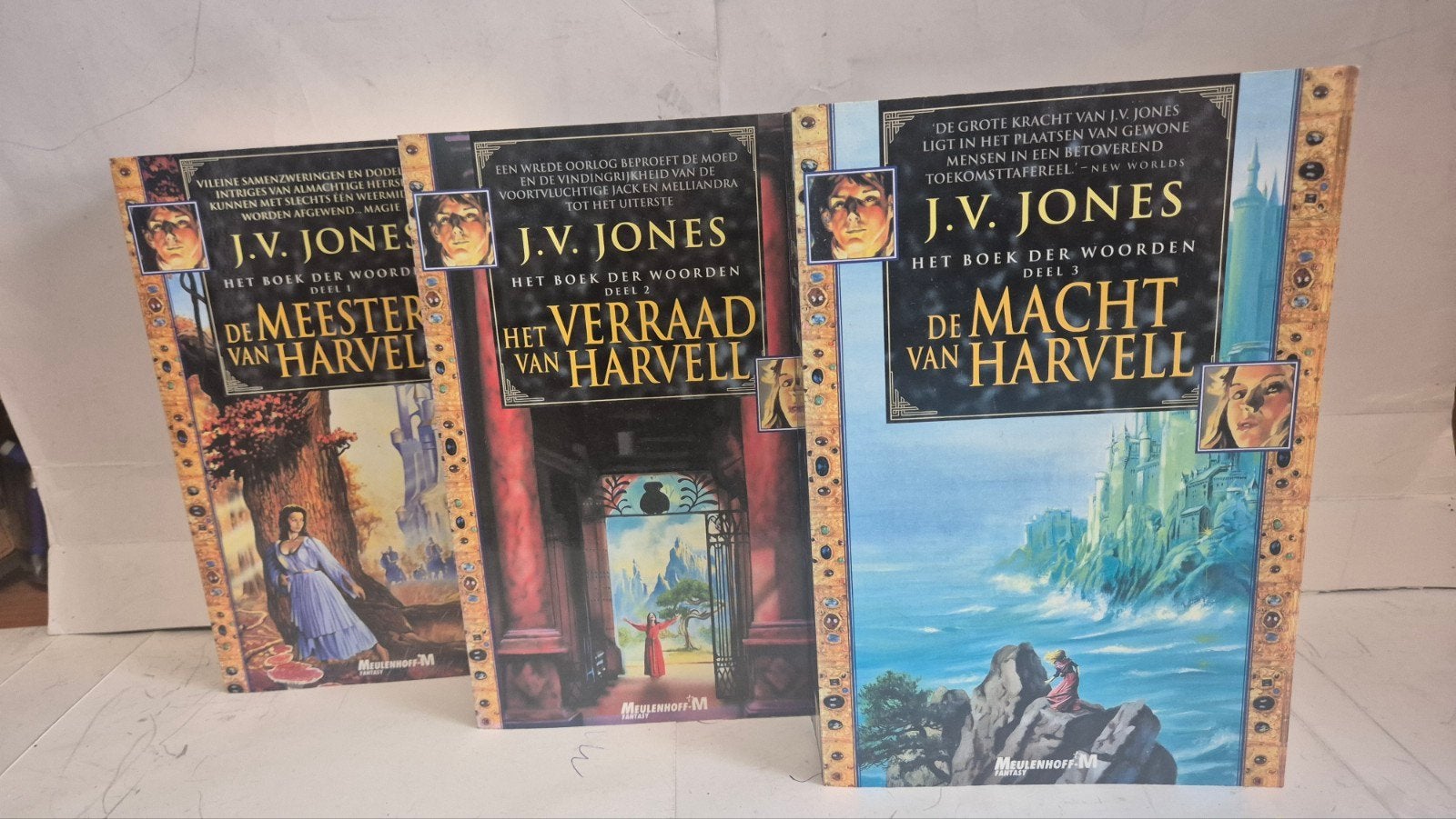 J.V.Jones Het Boek der Woorden Trilogie zgan., Ophalen of Verzenden, Zo goed als nieuw