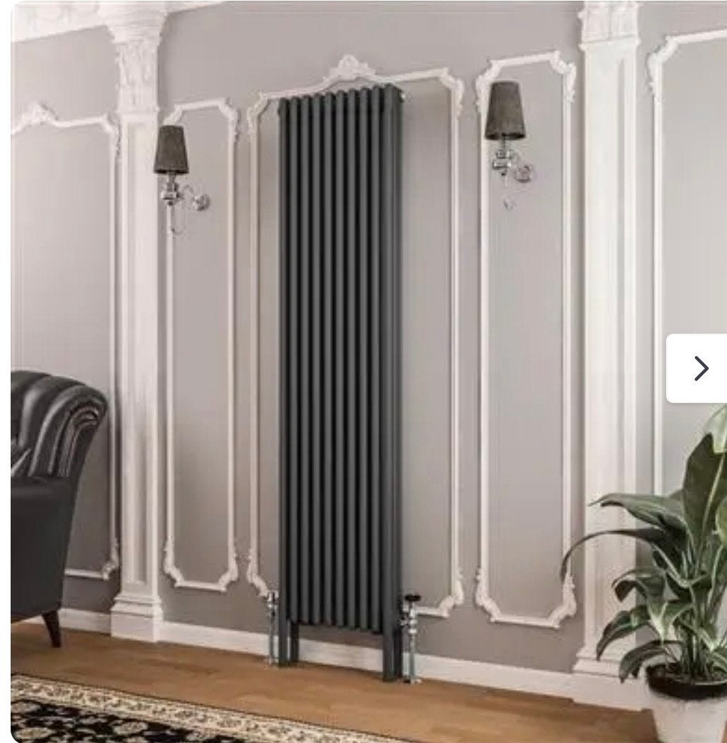 Antraciet designradiator 180x45 cm - Nieuw, Ophalen, Radiator, Minder dan 60 cm, Zo goed als nieuw