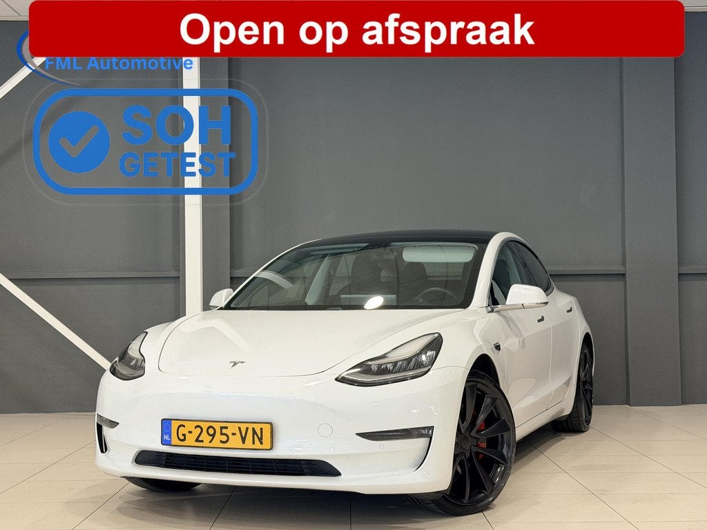 Tesla Model 3 Performance AWD 75 kWh | Performance | SOH 86,, Auto's, Tesla, Automaat, Stof, 547 km, 462 pk