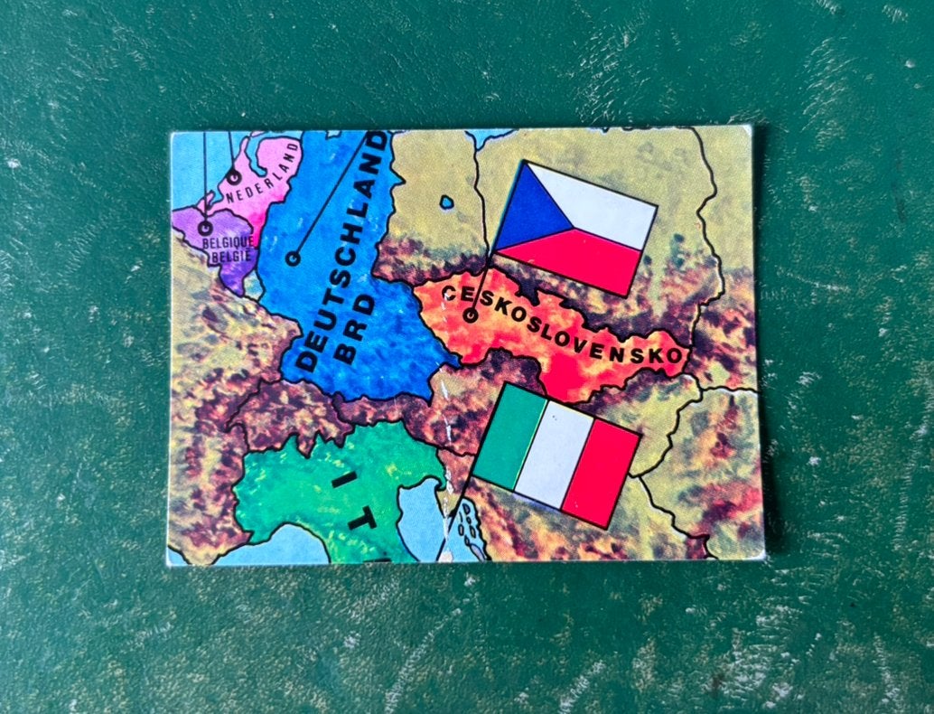 Panini plaatje kaart Europa #5 Euro 80, Ophalen of Verzenden