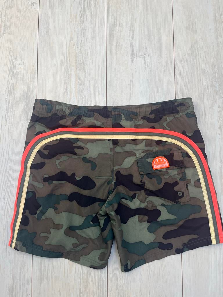 Sundek zwemshort maat S legerprint, Kleding | Heren, Badmode en Zwemkleding, Zwemshort, Maat 46 (S) of kleiner, Groen, Ophalen of Verzenden