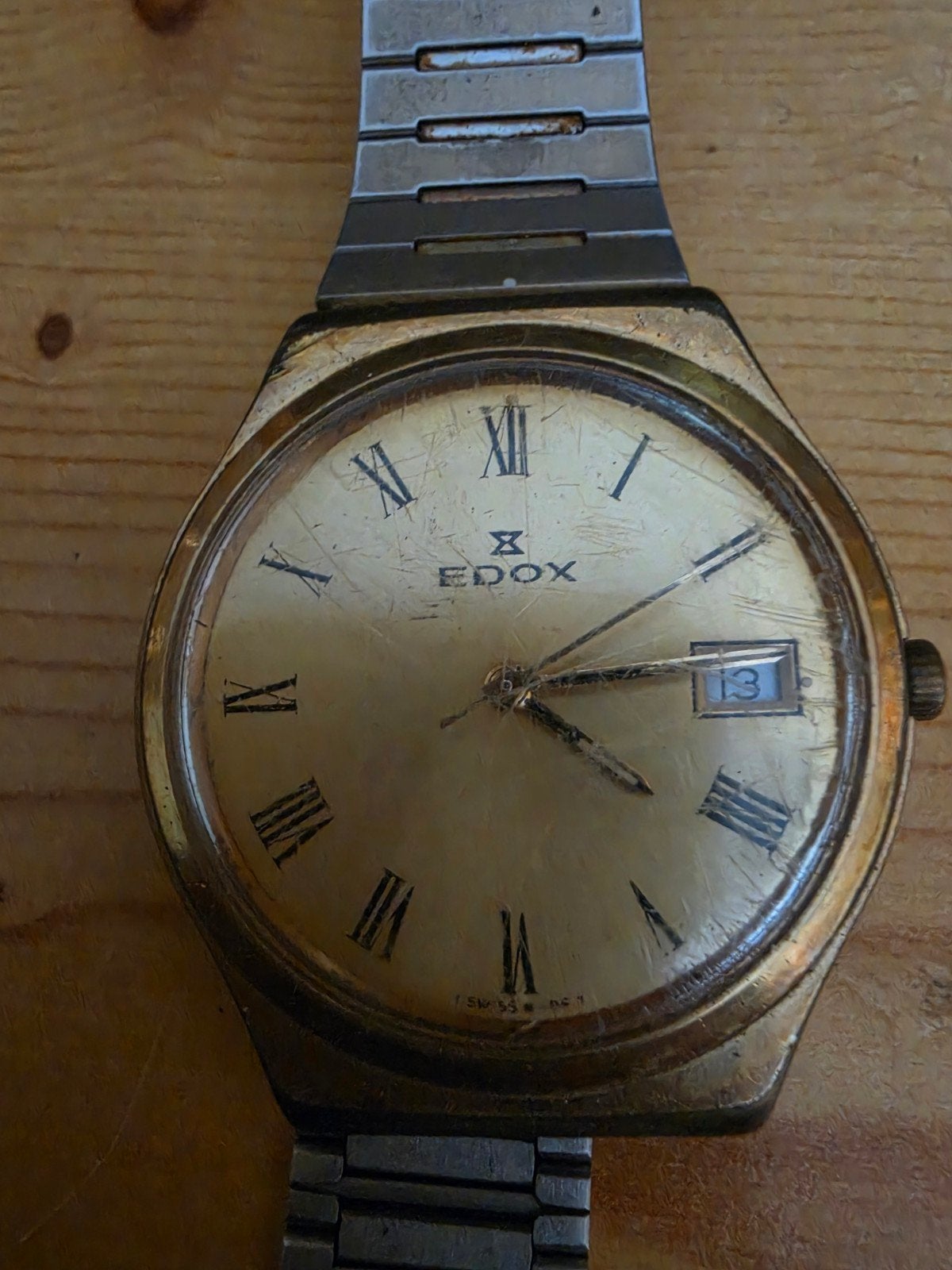 1 Swatch Irony en 2 Pulsar horloges en 1 edox swiss, Staal, Gebruikt, Staal, Polshorloge