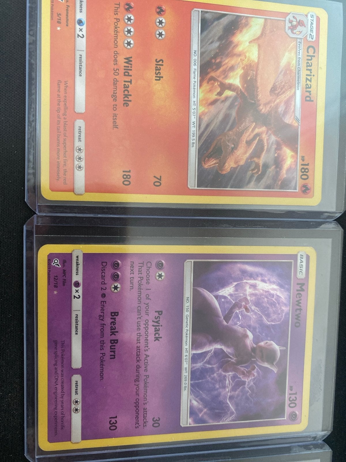 Pokémon Kaarten Collectie: Charizard, Mewtwo, Rayquaza EX, G, Ophalen, Zo goed als nieuw, Meerdere kaarten